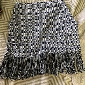 Zara skirt size M white and navy blue!